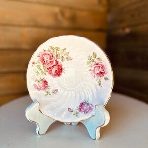 Tuscan Fine English Bone China Pink Tea Cup Saucer Floral Rose Pattern